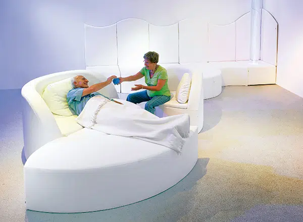 example of a Snoezelen Room for therapy with elderly affected with dementia
